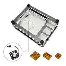 Load image into Gallery viewer, New 9 Layers Case designed for Raspberry Pi 4 Model B with heat sink and power line type-c interface EU Charger Adapter